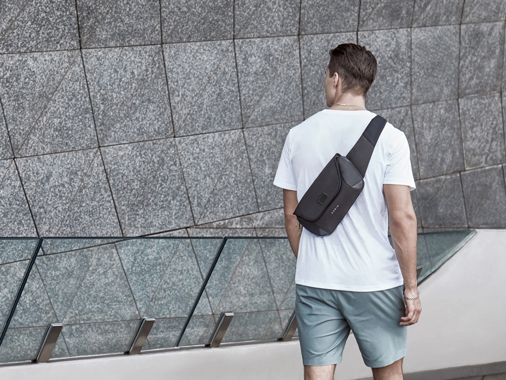 Антикражная сумка на пояс Clickpack, черный-22