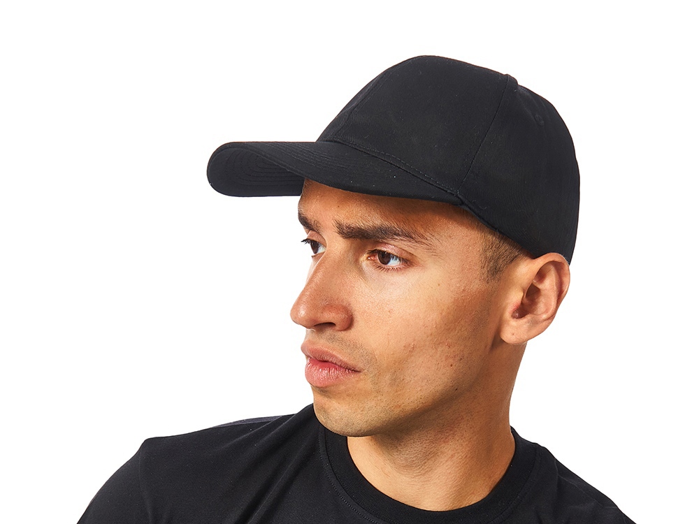 Бейсболка Detroit 6-ти панельная, черный-1