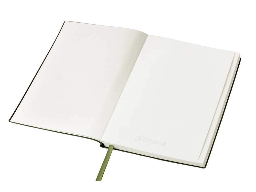 Блокнот А5 Bradbury, гибкая обложка, 80 листов 80 гр/м2 FSC бумага, оливковый-3