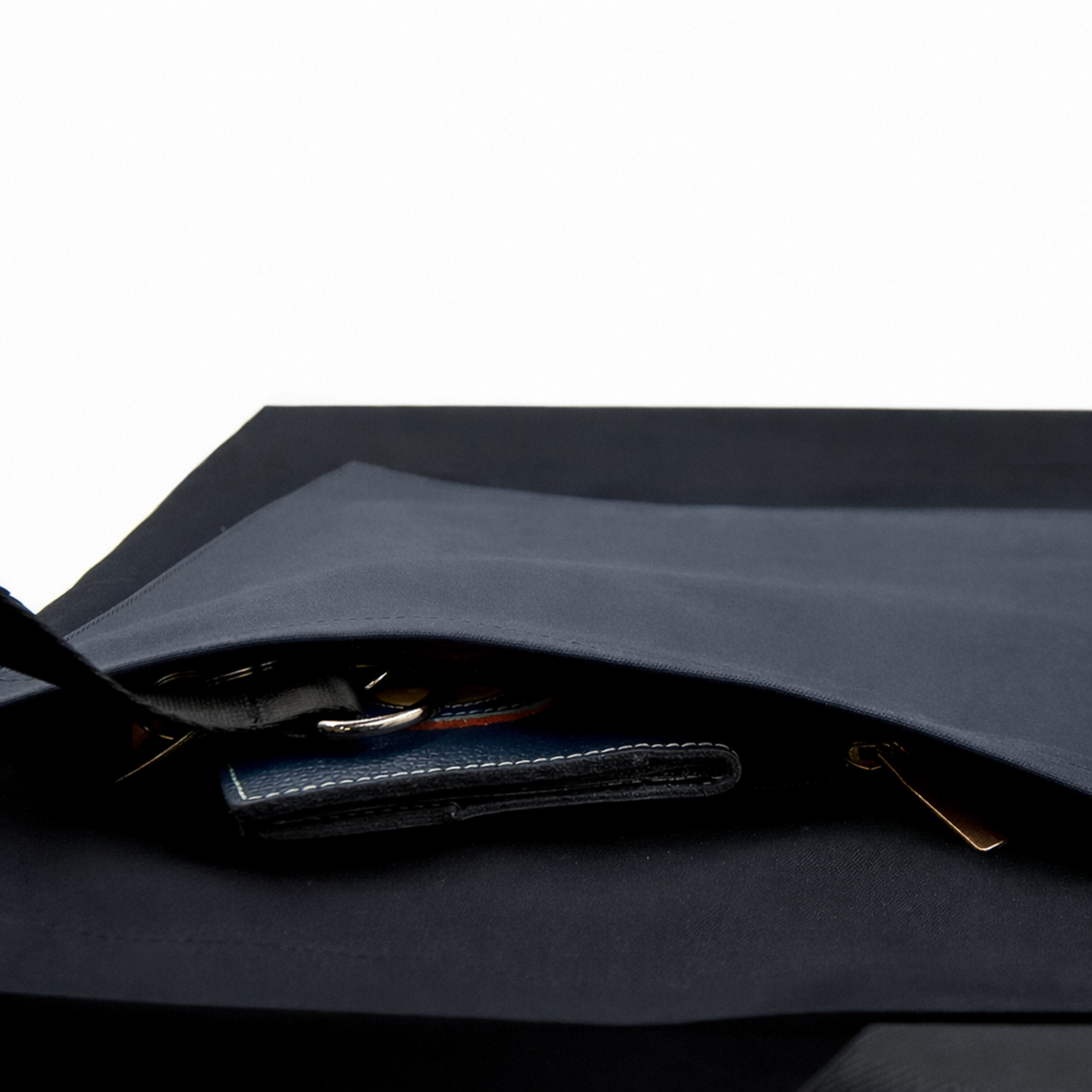 Шоппер Superbag Big Pocket, с карманом на молнии (черный с темно-серым)-4