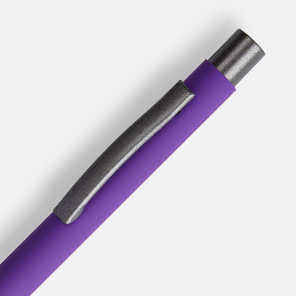 Ручка шариковая Atento Soft Touch, фиолетовая-3
