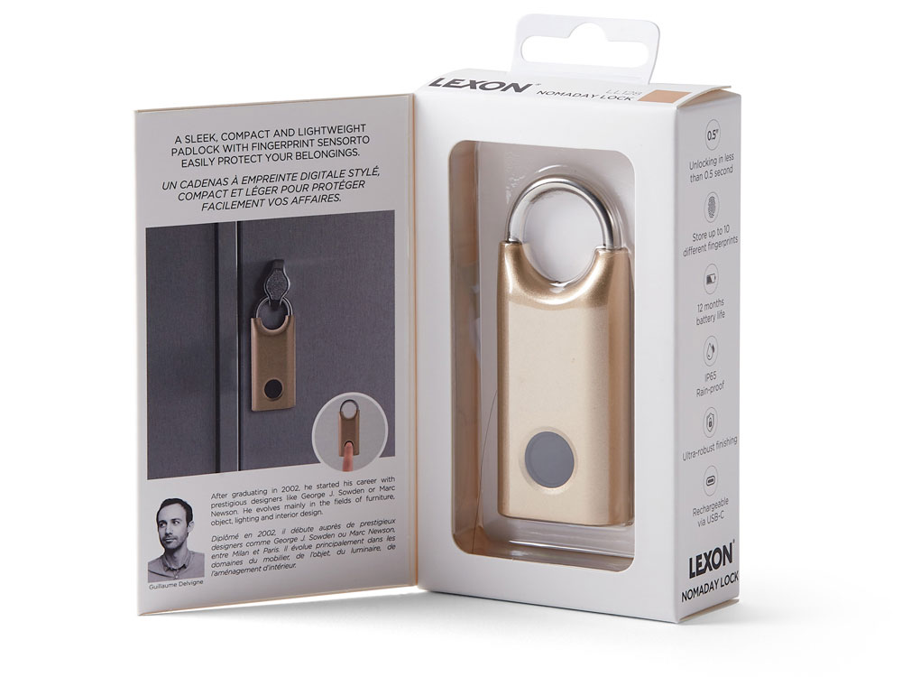 Замок с сенсором Noma Lock, темно-серый-8