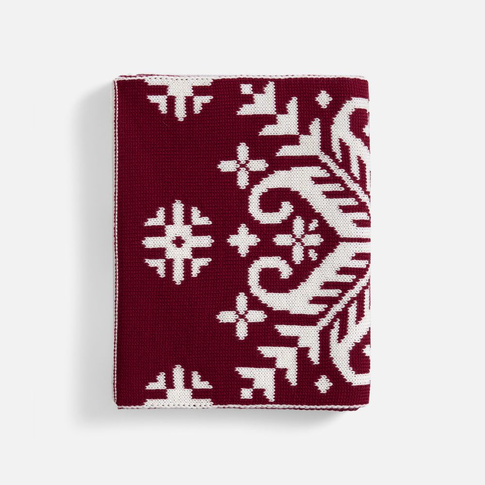 Шарф Wintertude M, красный с белым-2