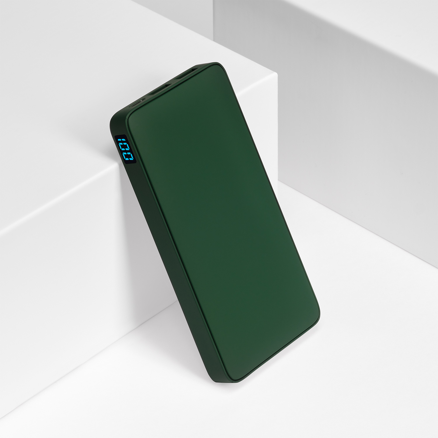 Внешний аккумулятор с подсветкой Анкор Плюс PD (Ancor PD Plus) 10000 mAh, зеленый-7