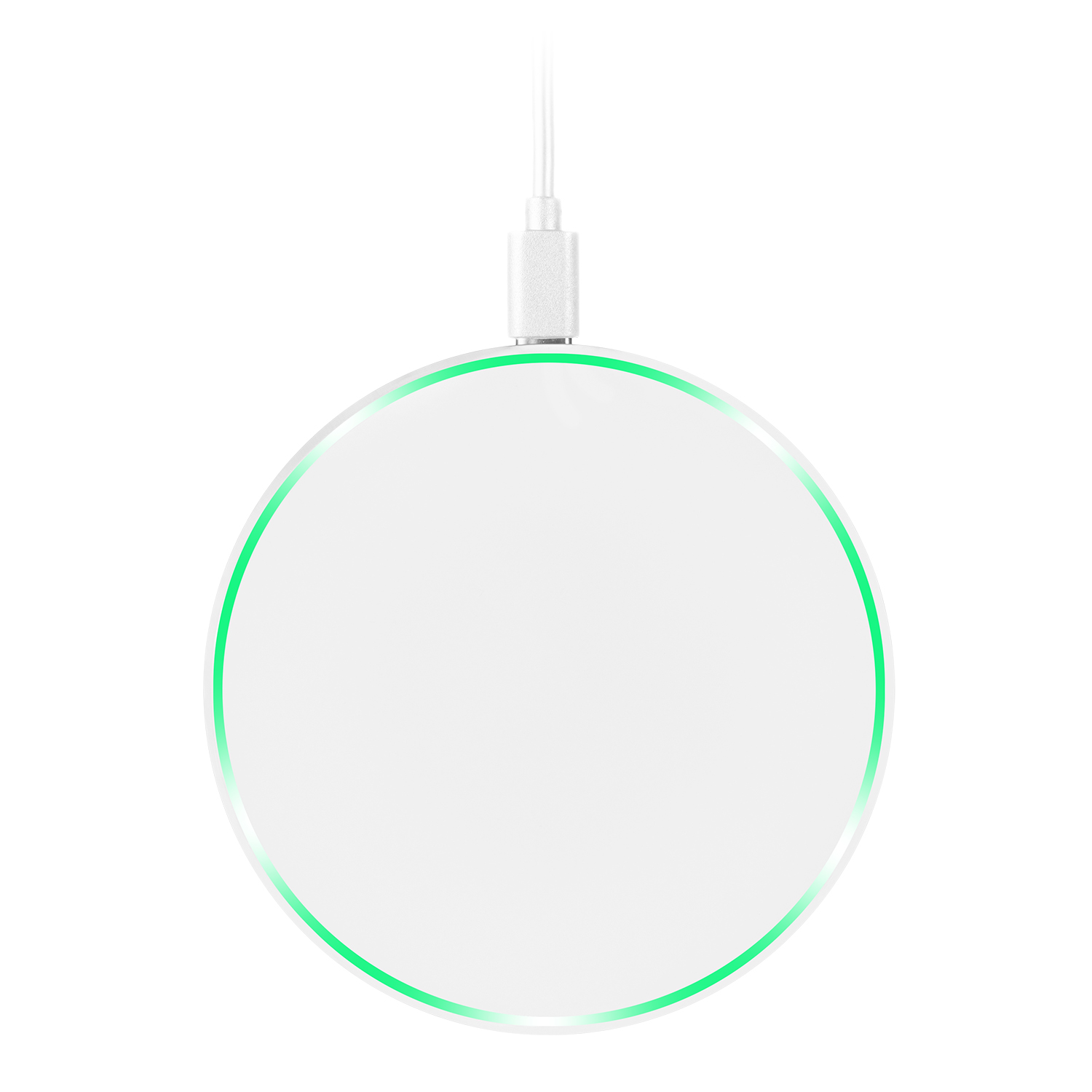 Беспроводное зарядное устройство с подсветкой 15W Auris, белое-3