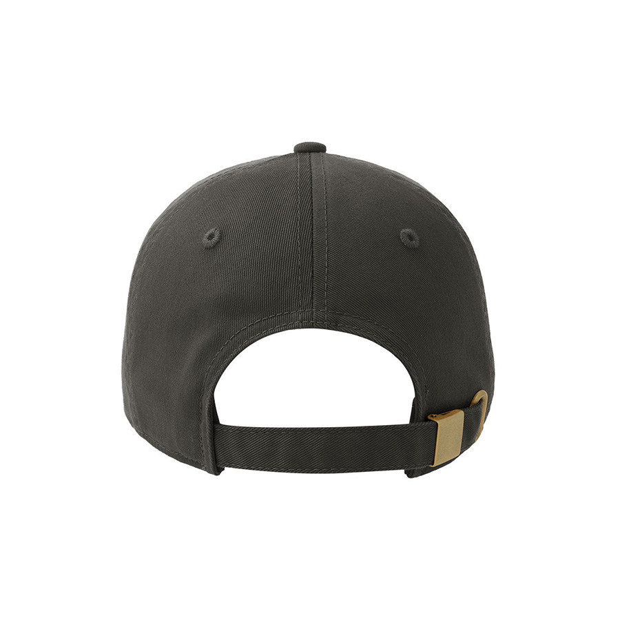 Бейсболка DAD HAT-S, 6 клиньев, металлическая застежка, темно-серый-3