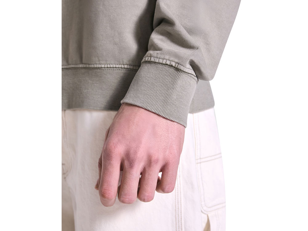 Свитшот Jaya унисекс, каменистый выстиранный-6