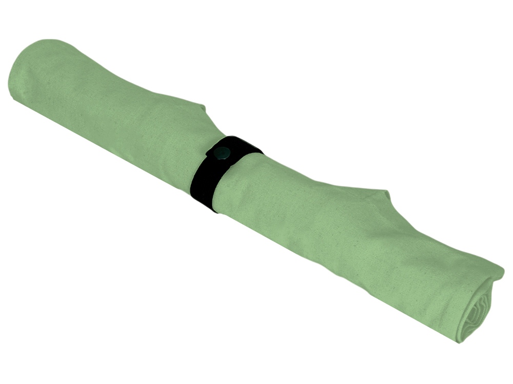 Сумка Fixy из переработанного хлопка с фиксирующей эластичной лентой, зеленое яблоко-11