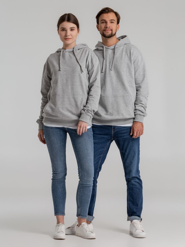 Толстовка с капюшоном Unit Kirenga, серый меланж-4