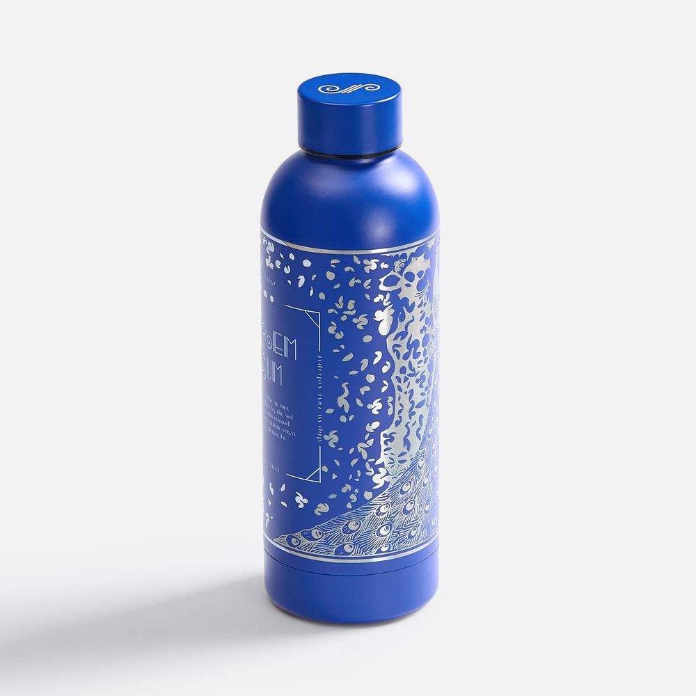 Термобутылка Glendale, синяя-5