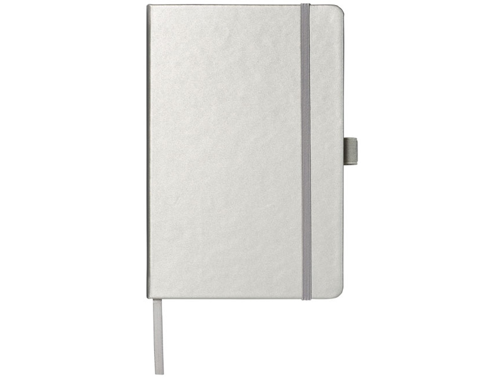 Записная книжка Nova формата A5 с переплетом, серебристый-1