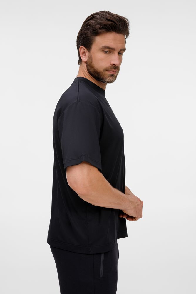 Футболка из бифлекса Morfiss, черная-3