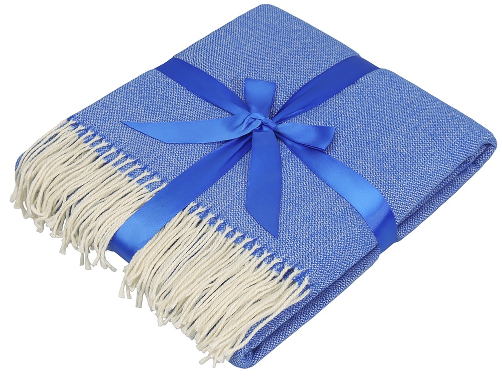 Акриловый плед Dapple 160x210 см, синий-4