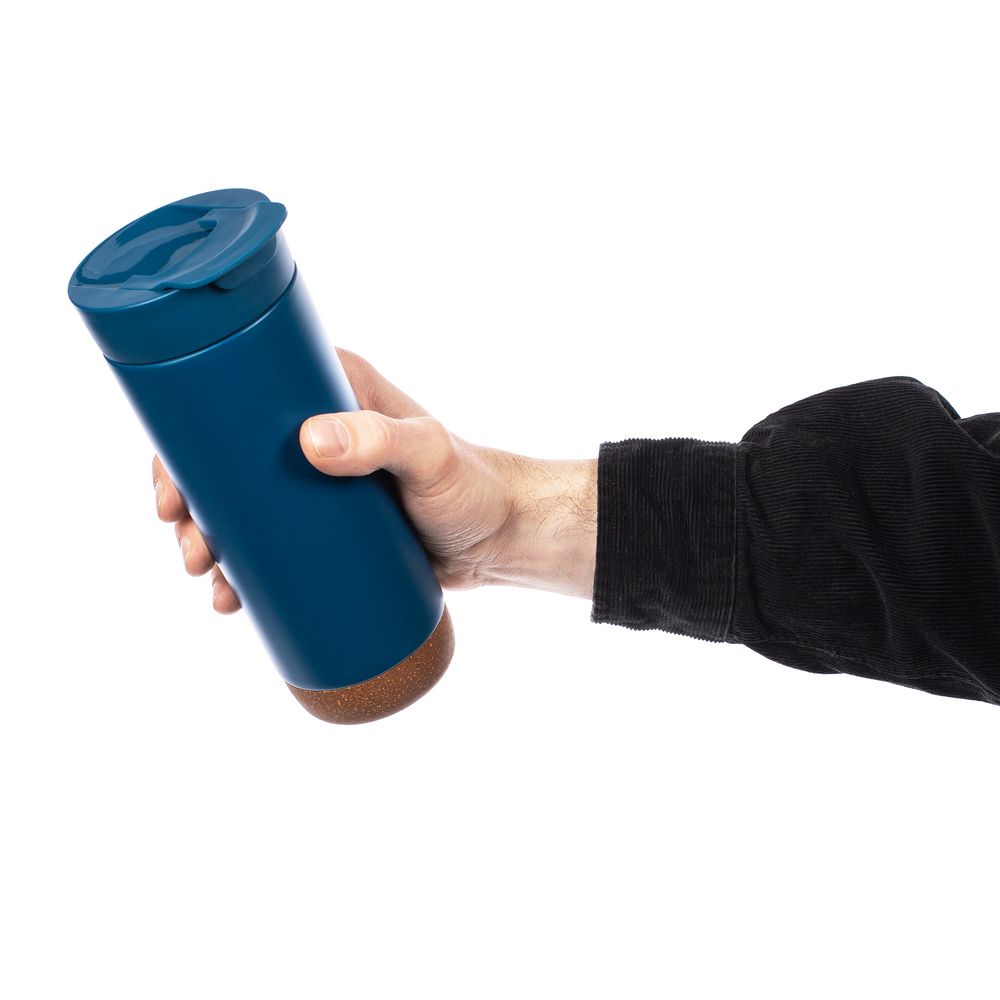 Термостакан Steady, синий-3