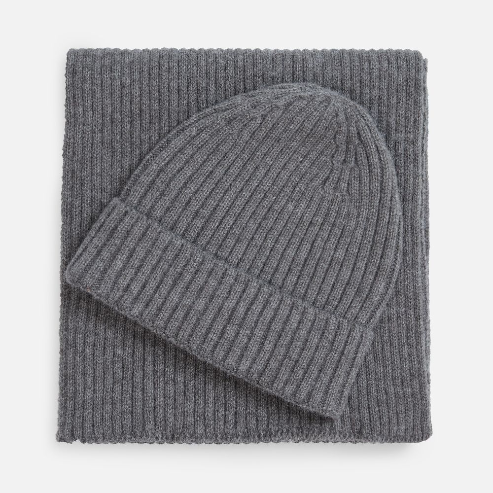 Шарф Laconi, темно-серый меланж-4