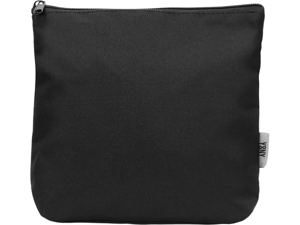 Органайзер для электроники и проводов Amalia из полиэстера 300D с подкладкой, черный-2