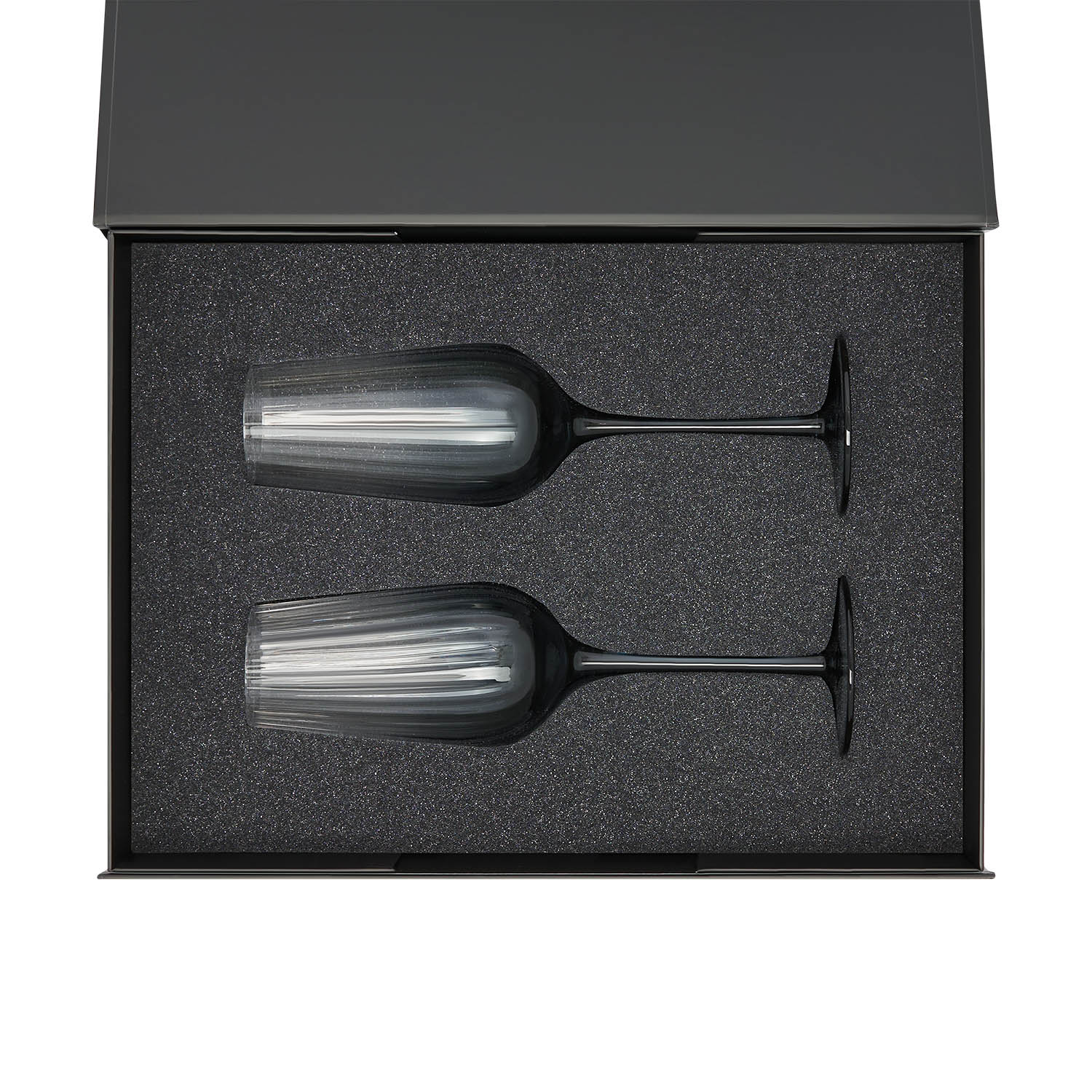 Ложемент под 2 бокала для шампанского (рифленое стекло) в среднюю коробку-трансформер (арт. 695721)-3