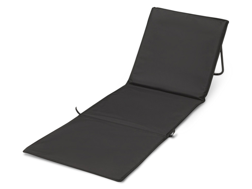 Пляжный шезлонг Serene - сплошной черный-0