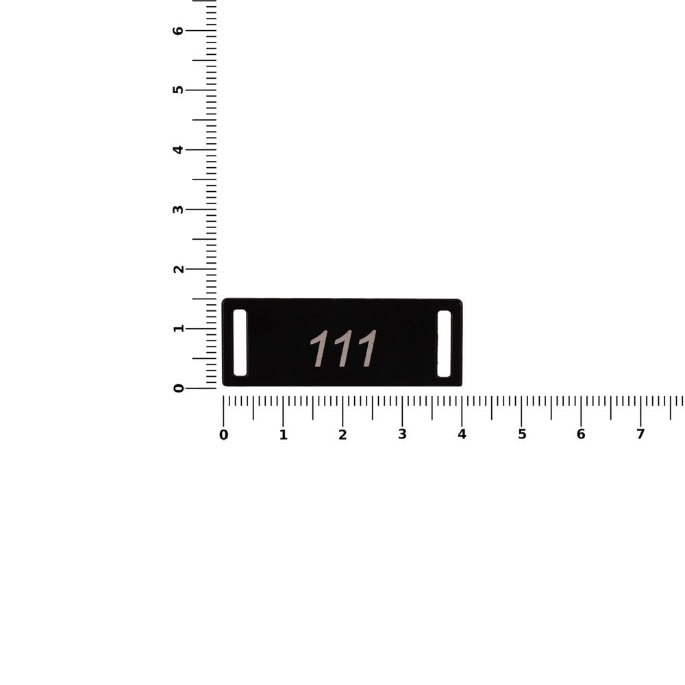 Шильдик металлический Kova, черный-1