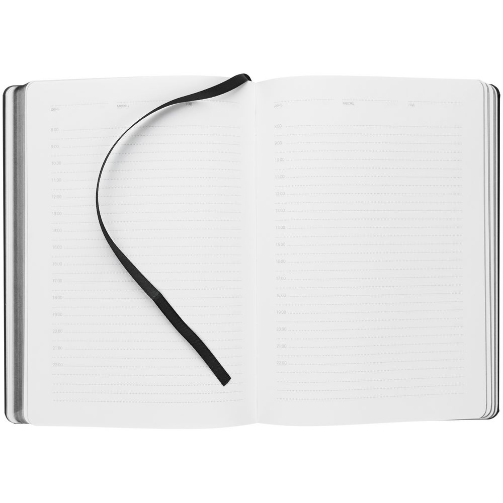 Ежедневник New Factor, недатированный, черный-6