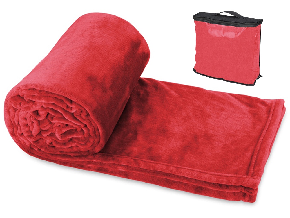 Плед Тедди, красный-0