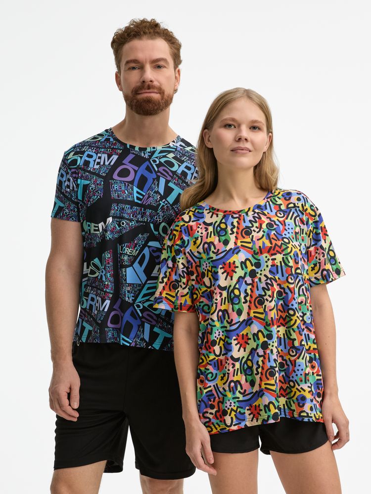 Футболка унисекс Senti с полной запечаткой на заказ-1