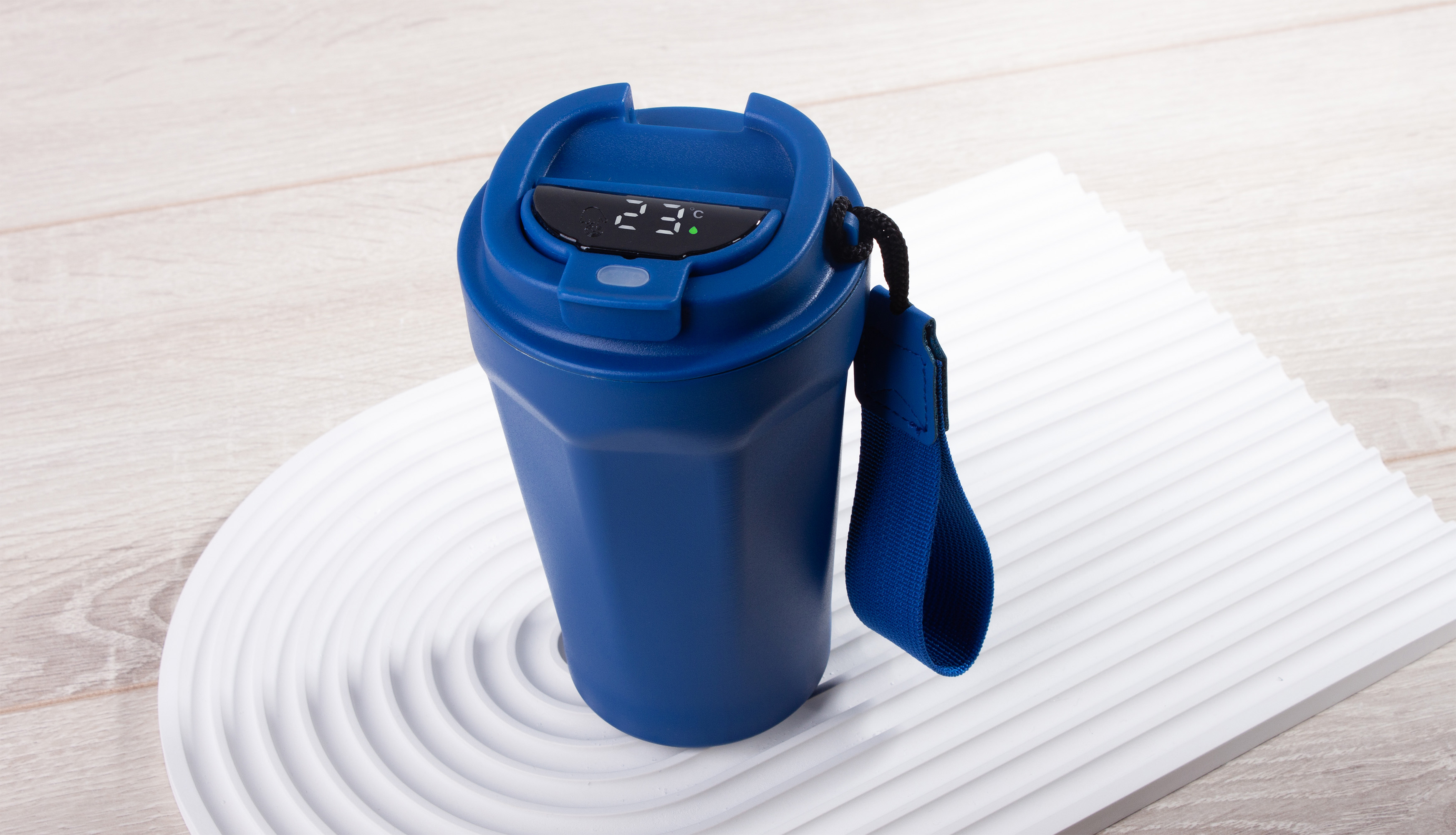 Термостакан "Legend" 390 мл с индикацией температуры, покрытие пудра-2