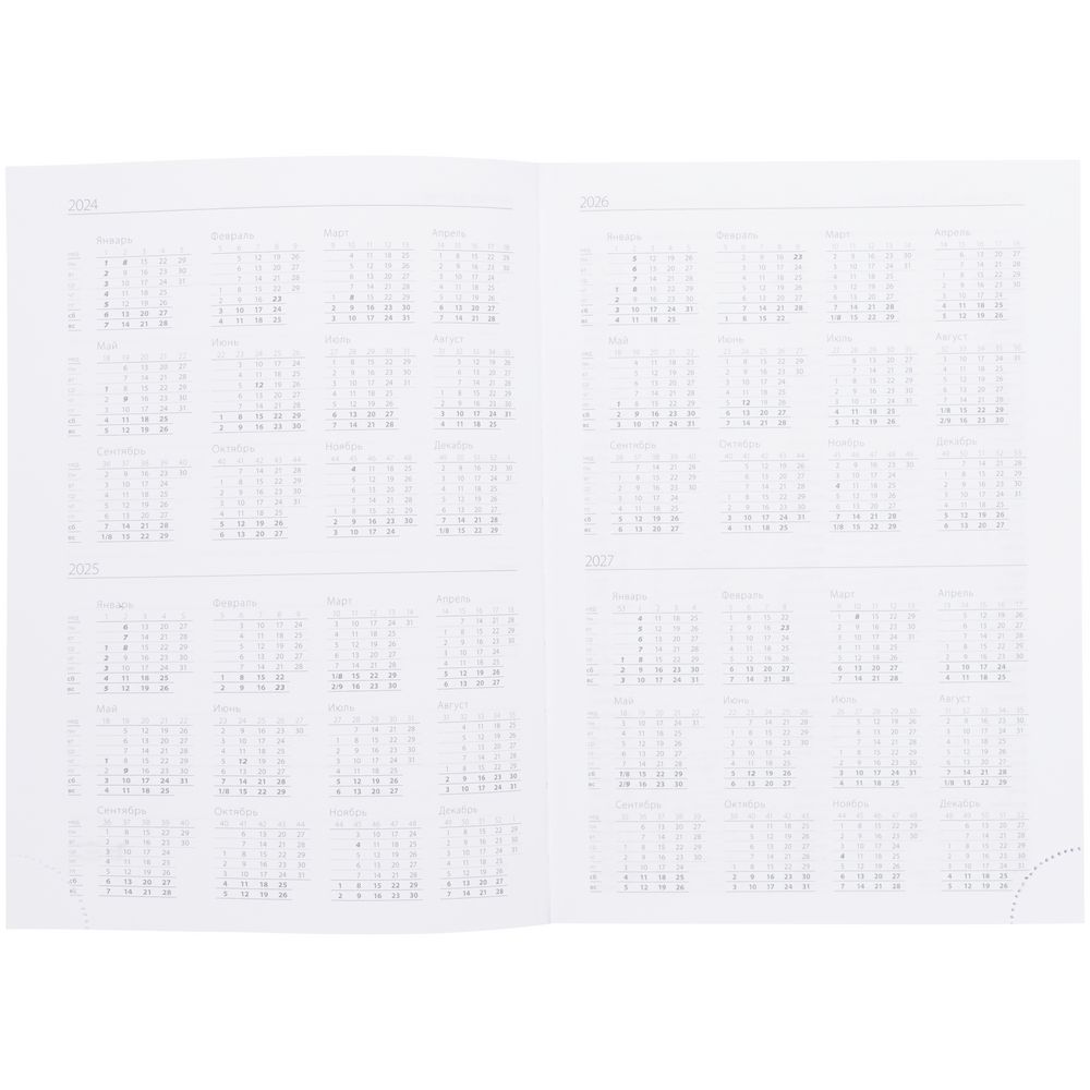 Ежедневник Vivian, недатированный, красный-5