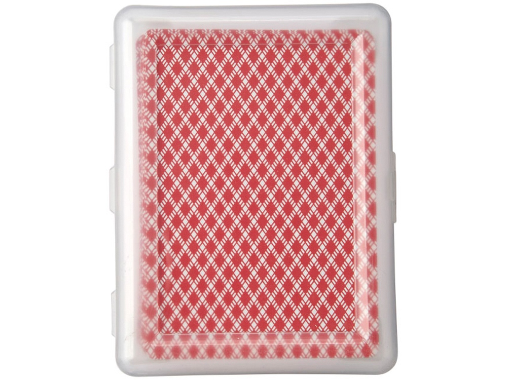 Карточная игра Reno в чехле, прозрачный/красный-2