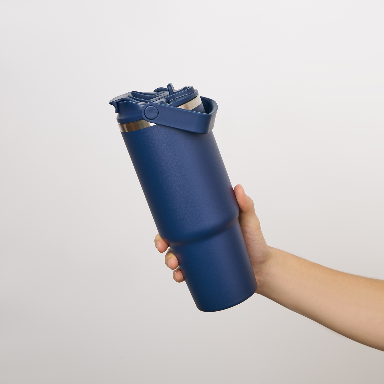 Термокружка вакуумная Монтана (Montana), синяя-10