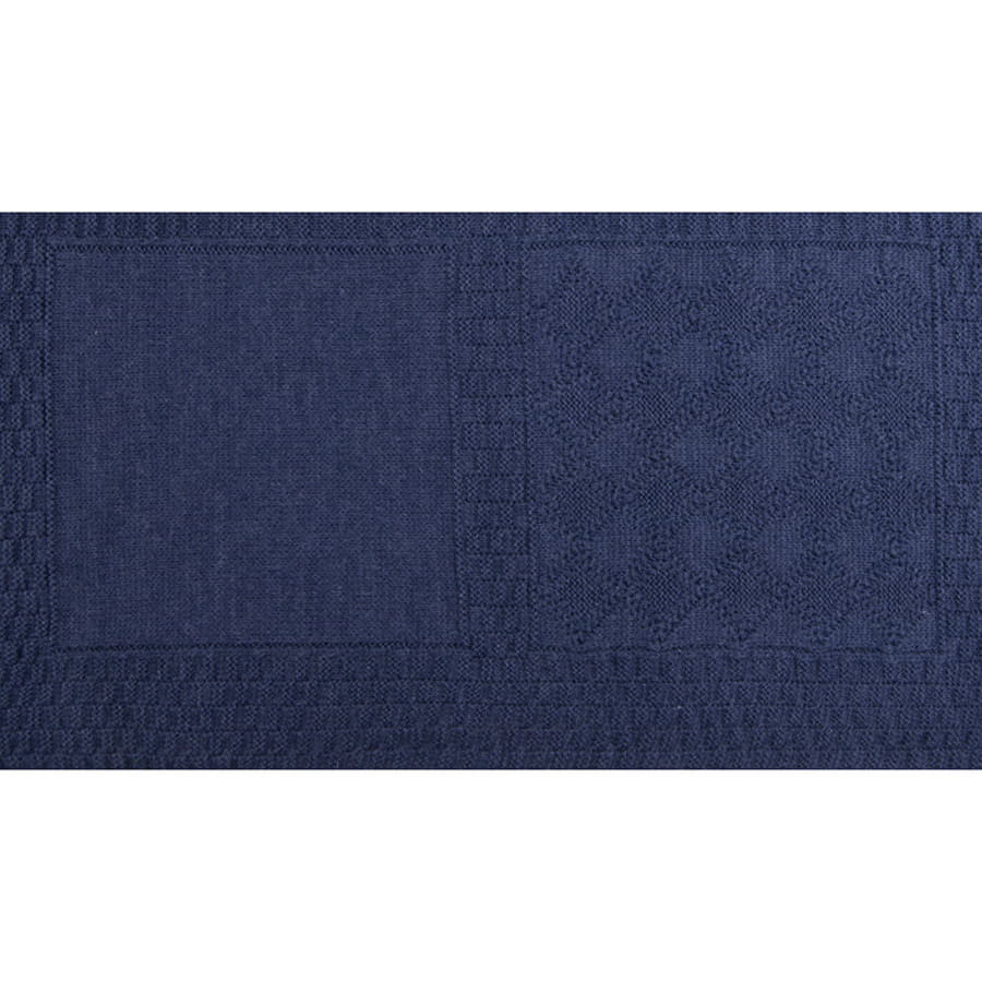 Плед LYKKE MINI, темно-синий, шерсть 30%, акрил 70%, 120*170 см, темно-синий-1