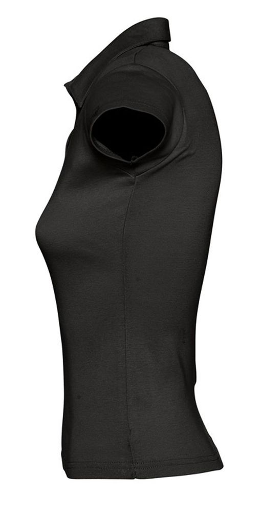 Рубашка поло женская без пуговиц Pretty 220, черная-3