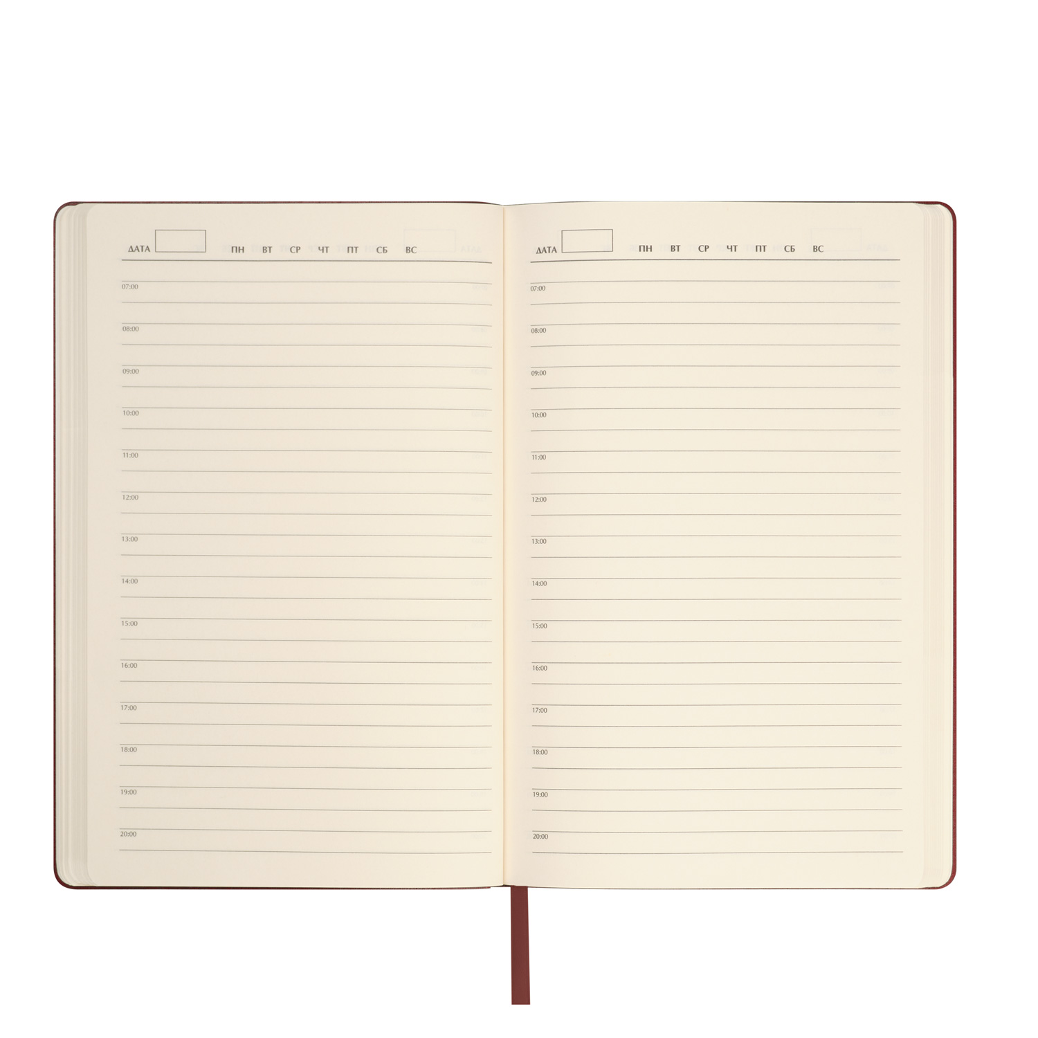 Ежедневник Star недатированный, бургунди (без упаковки, без стикера)-8