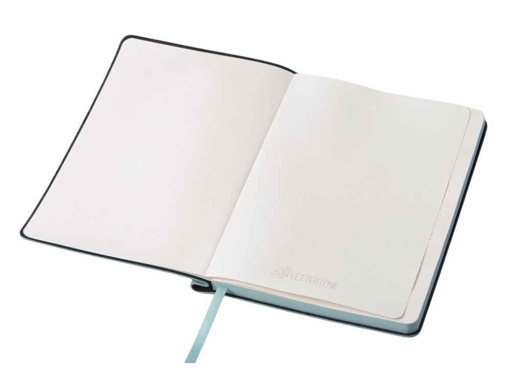 Блокнот А5 Notepeno Max, 96 листов 80 гр/м2 белой FSC бумаги, цвет морской волны-5