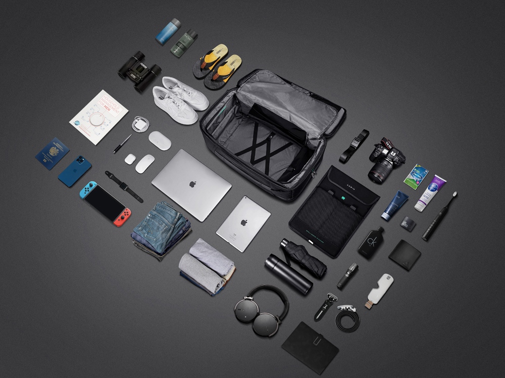 Антикражный рюкзак-трансформер Clickpack Travlo для ноутбука 16, черный-10