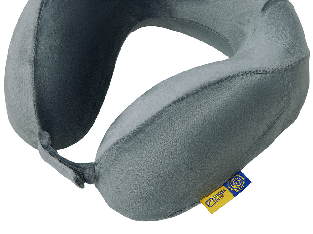 Подушка для путешествий с эффектом памяти Travel Blue Tranquility Pillow, увеличенная (212), цвет серый-3