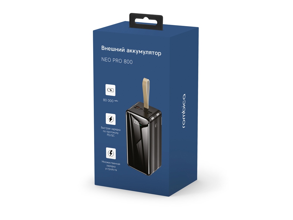 Внешний аккумулятор Rombica NEO PRO-800 Black-4