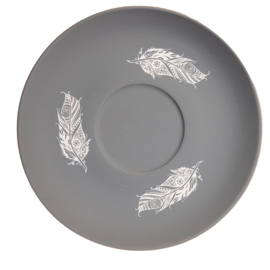 Чайная пара TENDER с прорезиненным покрытием, серый-10