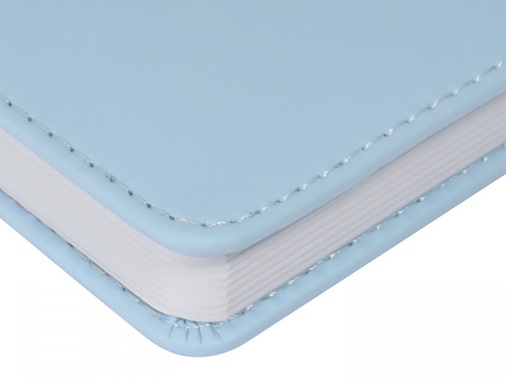 Ежедневник недатированный А6+ Velvet, зефирный голубой-1