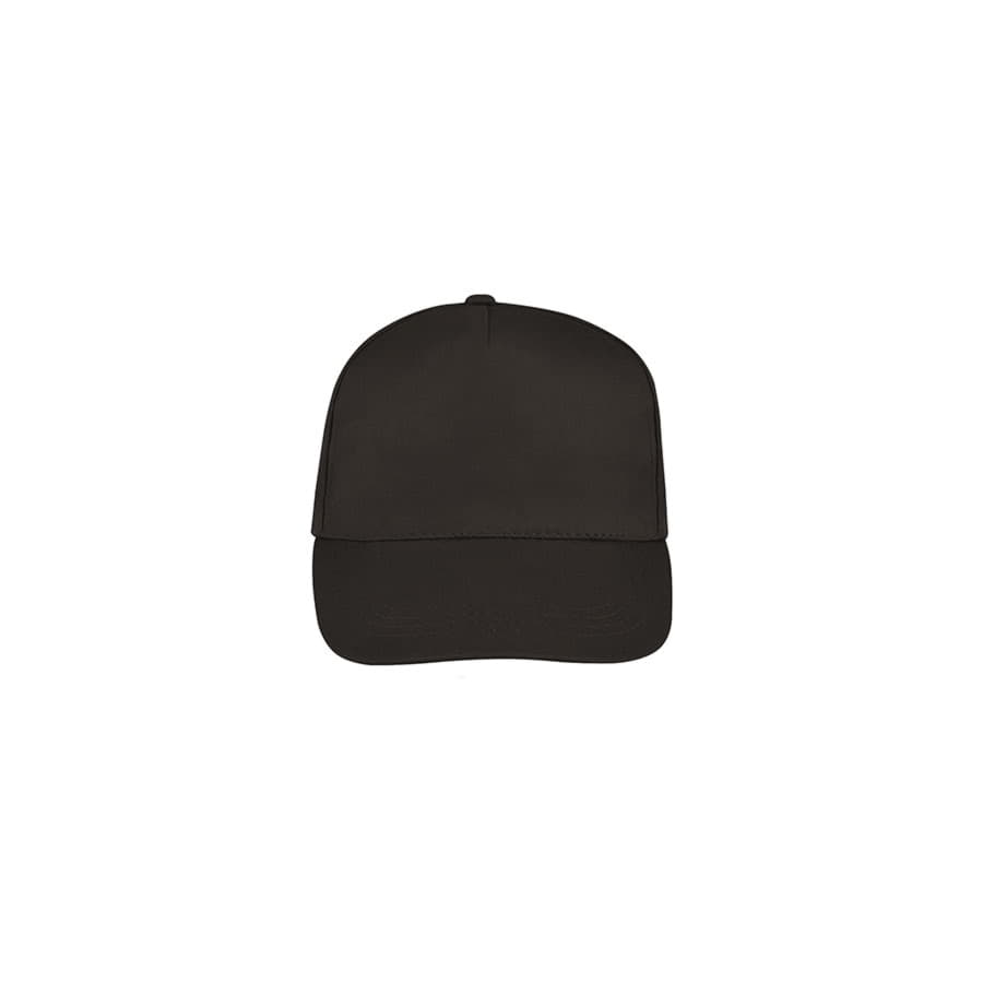 Бейсболка BUZZ, 5 клиньев, застежка на липучке, темно-серый-2