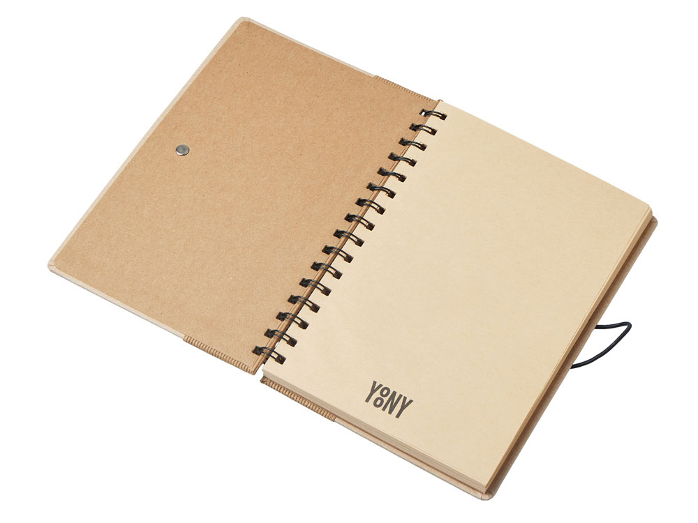 Крафтовый блокнот А5 в твердой обложке Saharan Cypress, 80 листов 70 гр/м2 бумаги, натуральный-3