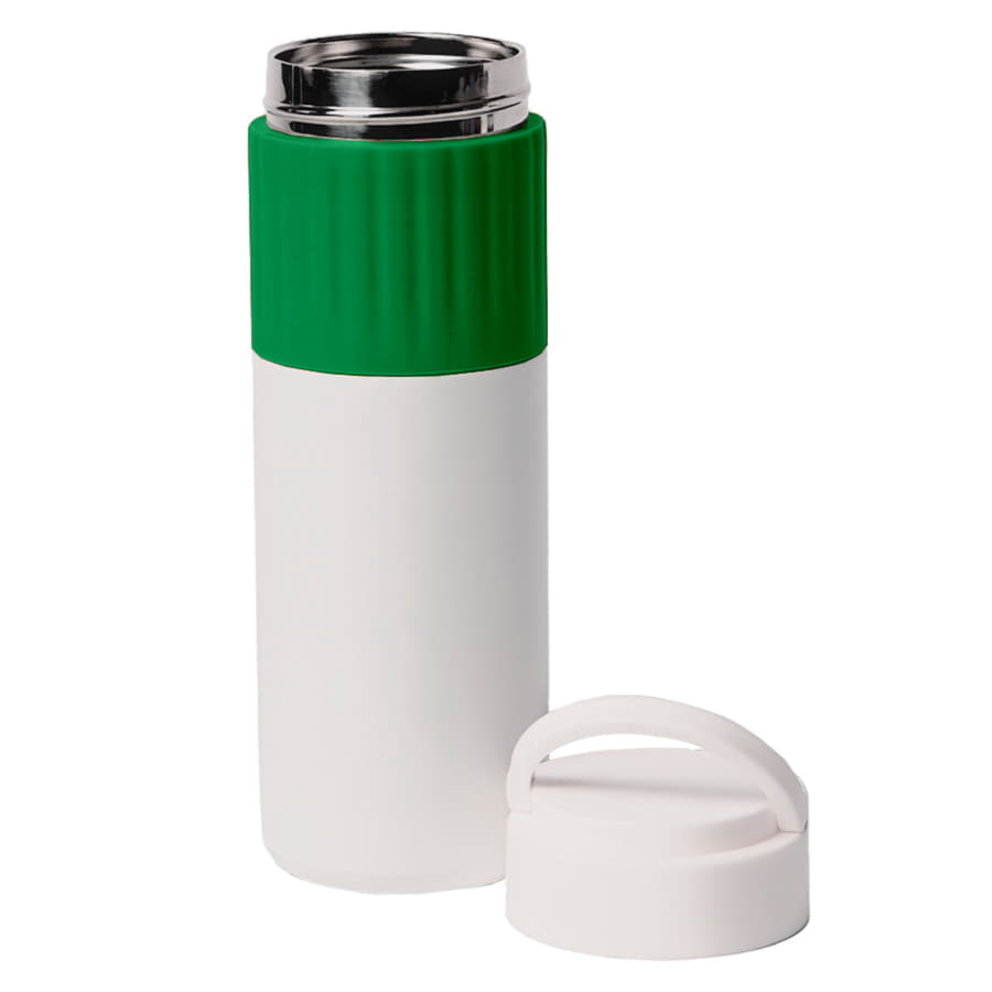 Термос TURBO, 500 мл, белый, зеленый-1