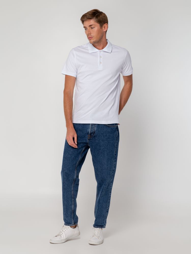 Рубашка поло мужская Virma Stretch, белая-5