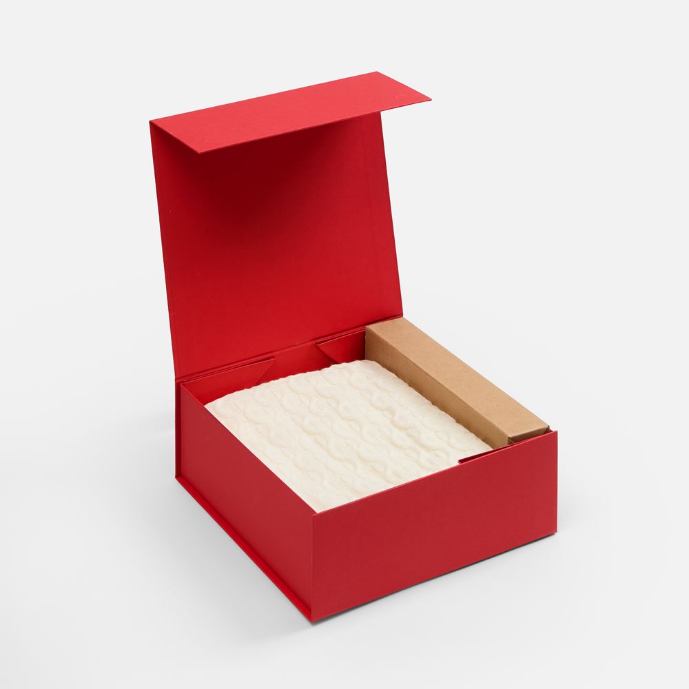 Коробка складная Quadra Fold, красная-2