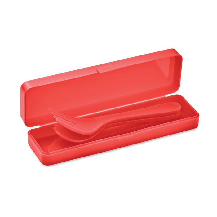 Набор столовый, красный-4