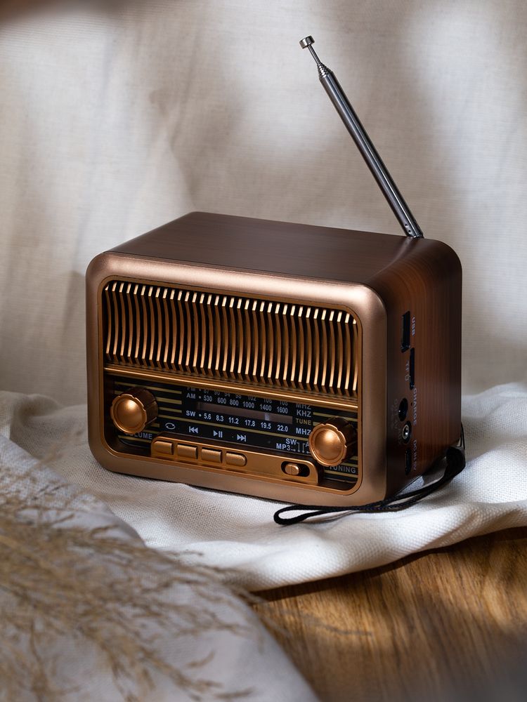 Bluetooth-колонка с радио Beatnik, коричневая-8