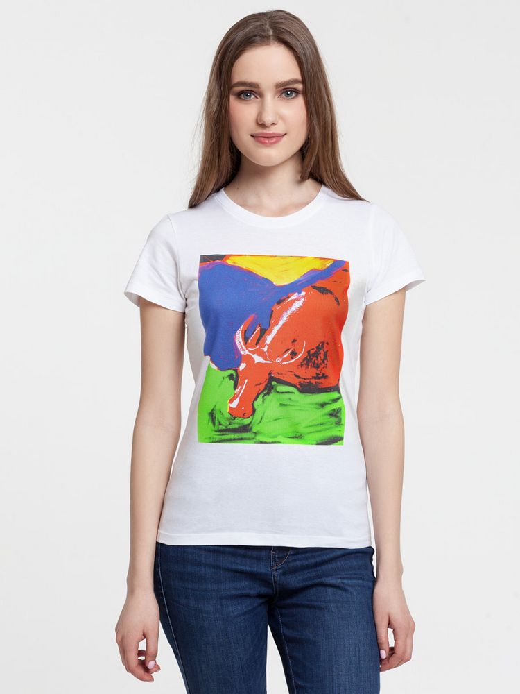 Футболка женская Toro, белая-0