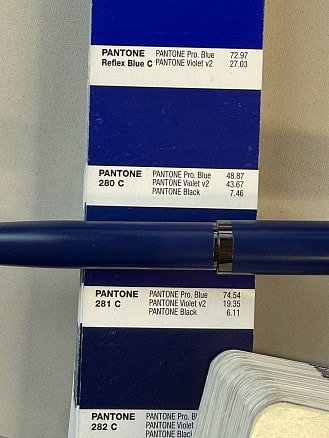 Ручка шариковая матовая Ambassadeur металлическая, Тёмно-синий-2