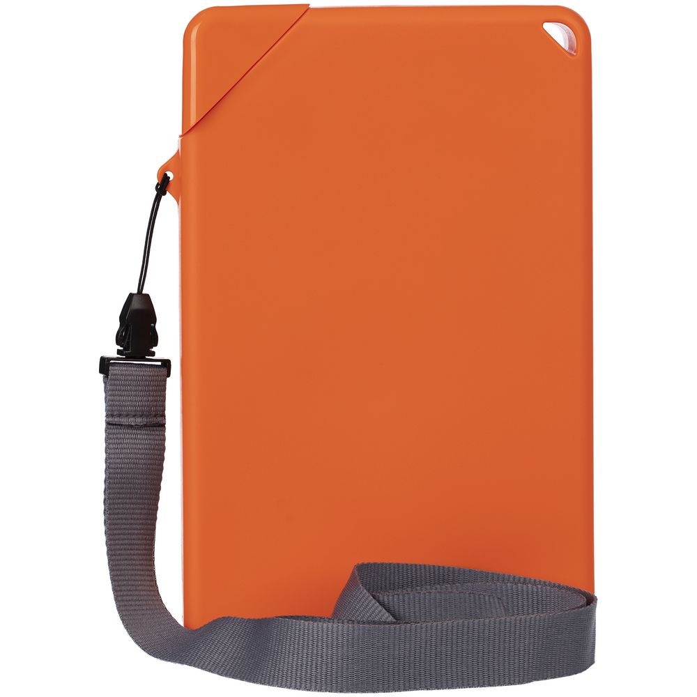 Плоская бутылка для воды Flacon, оранжевая-1