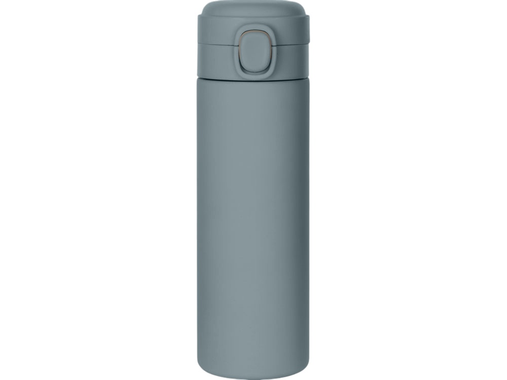 Вакуумная термокружка Waterline c кнопкой Guard, 400 мл, тубус, антрацит-2